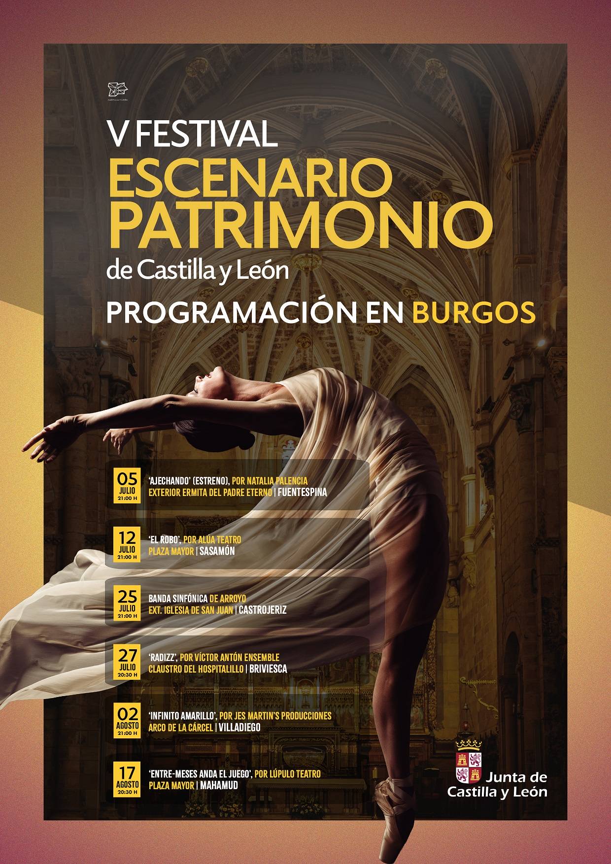 Cartel V Festival ‘Escenario Patrimonio de Castilla y León’
